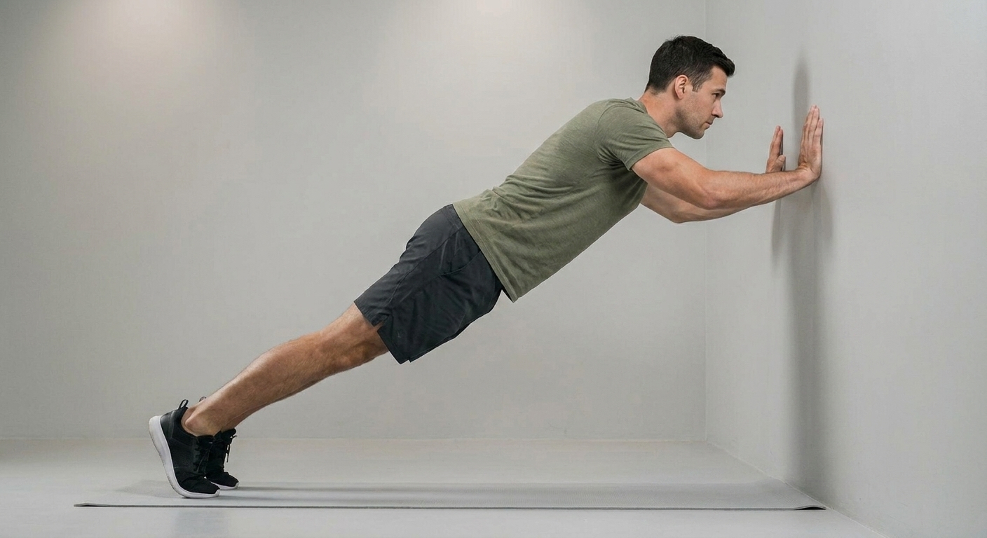 Flexiones en la pared